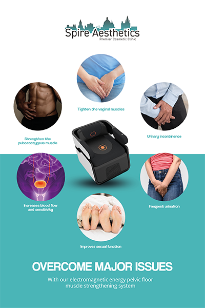 Image of EMS chair to treat Urine leakage Leamington Spa from Spire Aesthetics