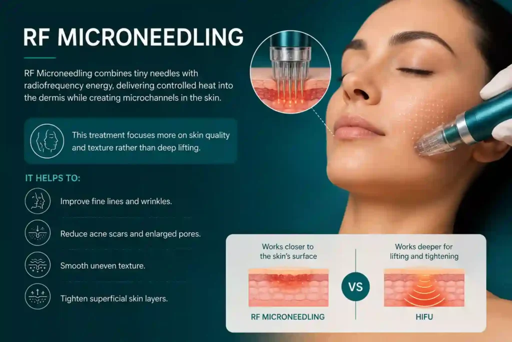 What Does RF Microneedling Do That HIFU Alone Cannot Leamington Spa