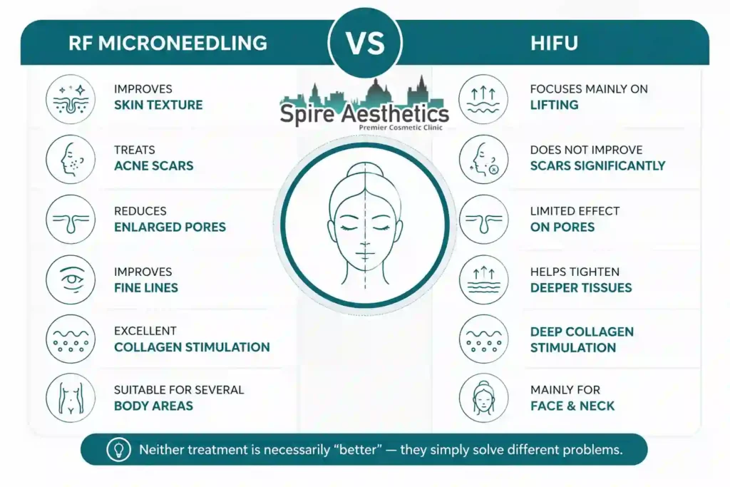 RF Microneedling vs HIFU: Which Treatment Gives Better Results Leamington Spa?